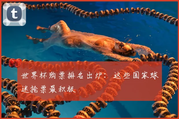 世界杯购票排名出炉:这些国家球迷抢票最积极